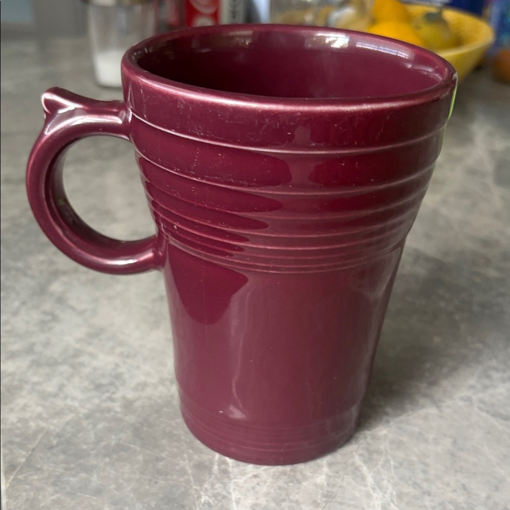 Fiesta ware Latte Mug in Claret